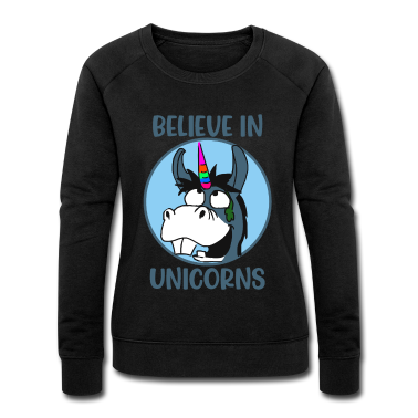 Einhörner Pullover - Glaube Einhorn Einhörner