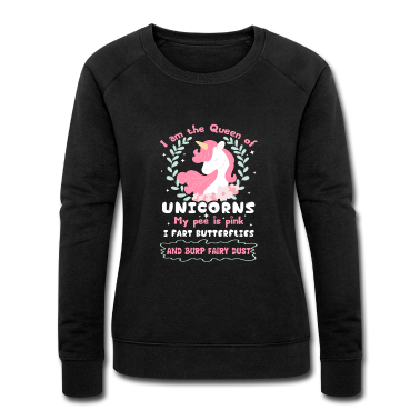 Einhörner Pullover - Einhorn Ich bin die Königin der Einhörner