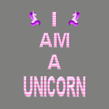 Motiv Rosa Einhorn ich bin ein Einhorn