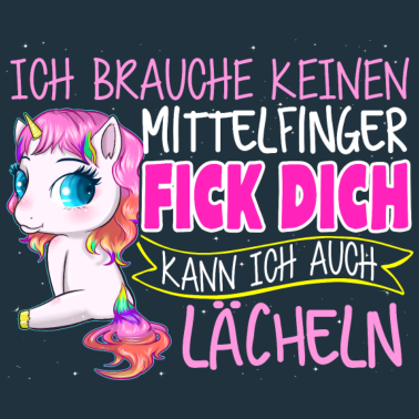 Motiv Einhorn - Lächeln