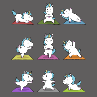 Motiv Yoga Einhorn Meditation Yogi Namaste Geschenk