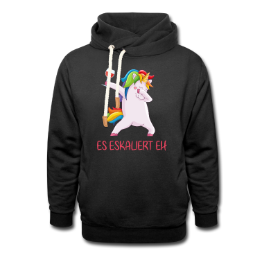 Einhörner Hoodie - Es eskaliert eh - Einhorn Wein Party
