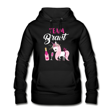 Einhörner Hoodie - Team Braut Einhorn JGA Hochzeit Party Humor