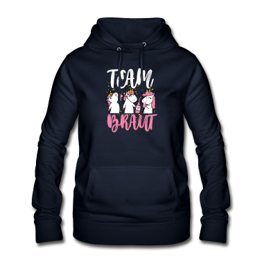 Einhörner Hoodie - Team Braut JGA Einhorn Unicorn Wein Geschenk