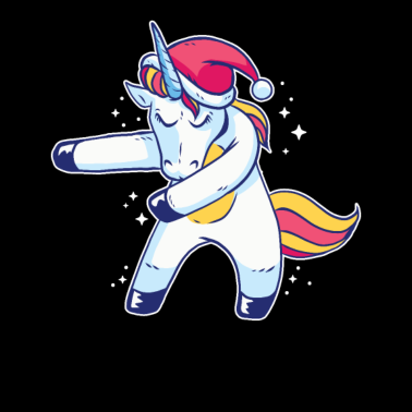 Motiv Weihnachten Einhorn Flosslustiges Geschenk