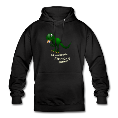 Einhörner Hoodie - Dino T-Rex frisst ein Einhorn lustiges Geschenk
