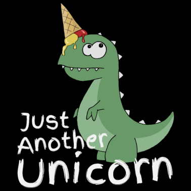 Motiv Eiscreme Dino Einhorn lustiger TRex Eis Geschenk