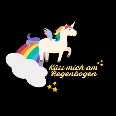 Motiv Küss mich am Regenbogen!