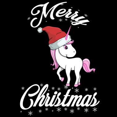 Motiv Einhorn Weihnachten