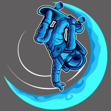 Motiv Astronaut Weltall rakete T-shirt