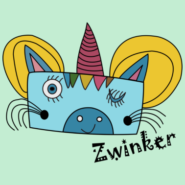 Motiv zwinkerndes Einhorn