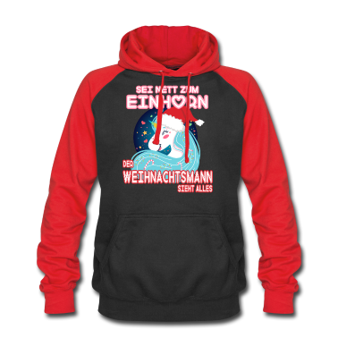 Einhörner Hoodie - Sei nett zum Einhorn Weihnachten