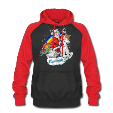 Einhörner Hoodie - Weihnachtsmann Einhorn Weihnachten Geschenkidee