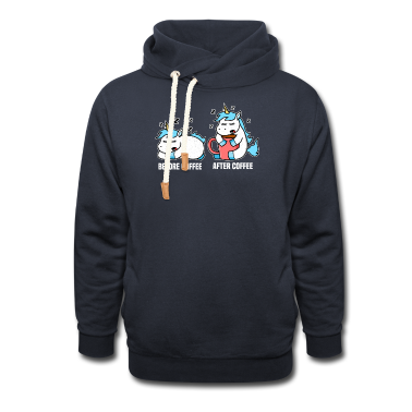 Einhörner Hoodie - Einhorn Kaffee Kaffeetrinker