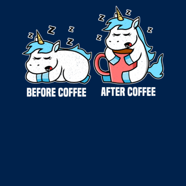 Motiv Einhorn Kaffee Kaffeetrinker