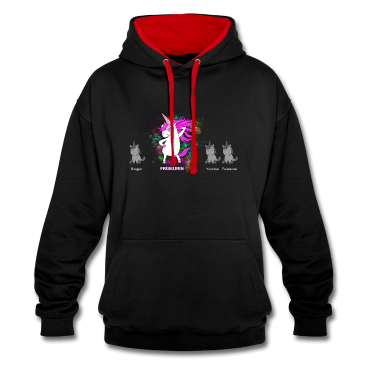 Einhörner Hoodie - Friseurin Einhorn Beruf