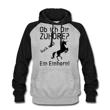 Einhörner Hoodie - Guck mal! Ein Einhorn! Geschenk