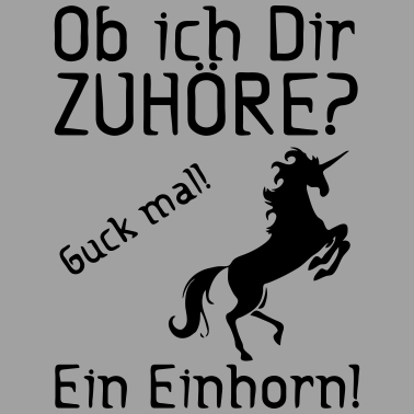 Motiv Guck mal! Ein Einhorn! Geschenk