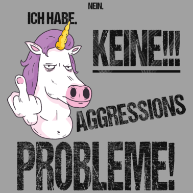 Motiv Einhorn Aggressionsprobleme Geschenk für Chef