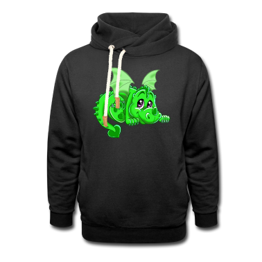Einhörner Hoodie - Baby Drache liegend