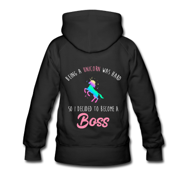 Einhörner Hoodie - Funny Bosses Day Einhorn Boss Frauen Manager