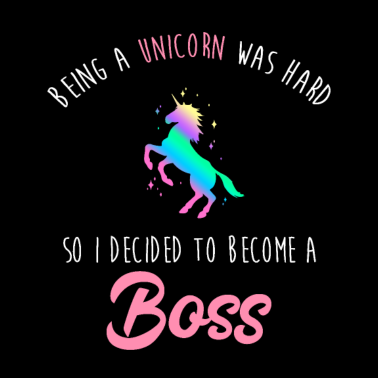 Motiv Funny Bosses Day Einhorn Boss Frauen Manager