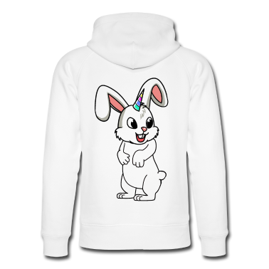 Einhörner Hoodie - Lustiger Einhorn Hase Hasen Kaninchen Fantasy