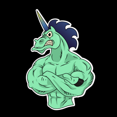 Motiv Einhorn Einhörner Glitzer Geschenk · Hulk