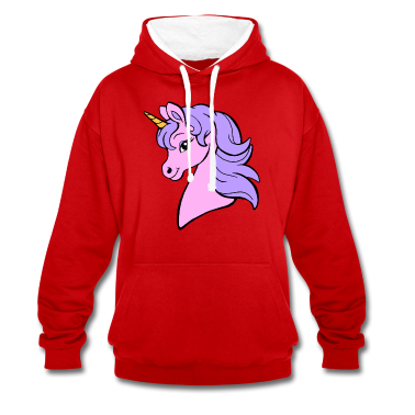 Einhörner Hoodie - Einhorn Kopf