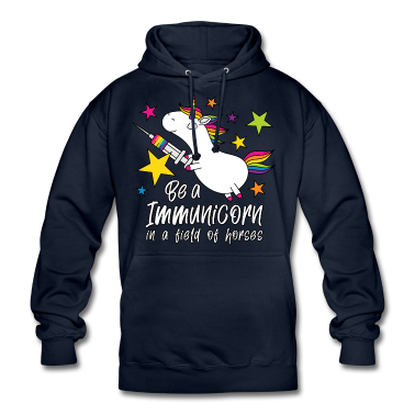 Einhörner Hoodie - Geimpft Einhorn Immunicorn