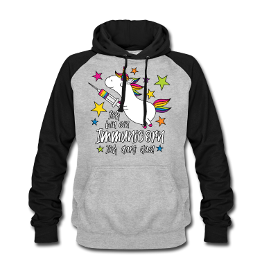 Einhörner Hoodie - Geimpft! Ich bin ein Immunicorn Ich darf das!
