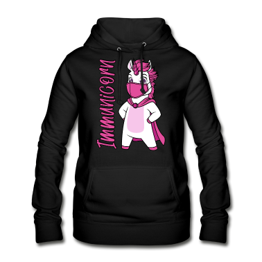 Einhörner Hoodie - Geimpft Impfung impfen Einhorn Immunicorn