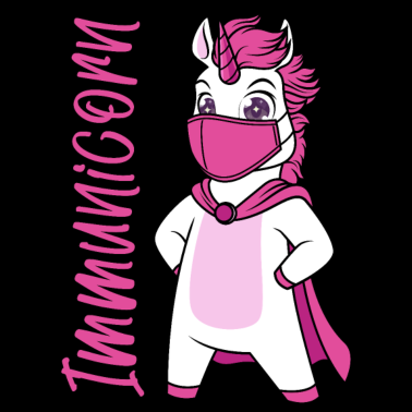 Motiv Geimpft Impfung impfen Einhorn Immunicorn