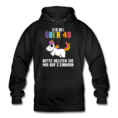 Einhörner Hoodie - 40. Geburtstag Frau 40 Jahre Einhorn