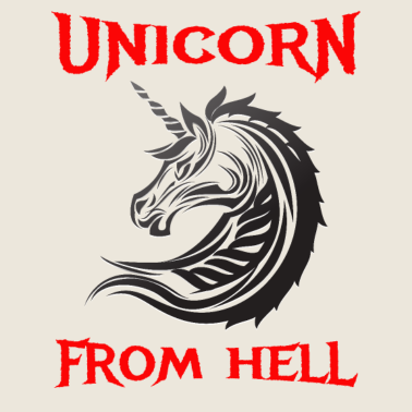 Motiv Einhorn aus der Hölle Einhorn Hölle Einhorn T-Shirt