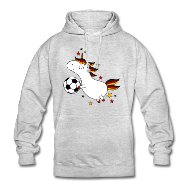 Einhörner Hoodie - Deutschland Einhorn Ball Fußball Mädchen lustig