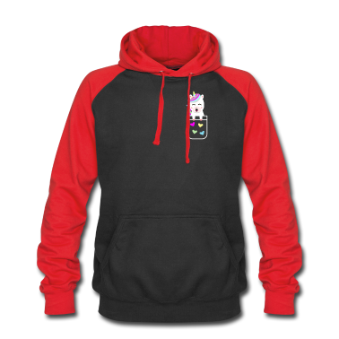 Einhörner Hoodie - Einhorn Hemdtasche Brusttasche Unicorn Geschenk
