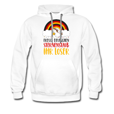 Einhörner Hoodie - Deutschland Einhorn Spruch Sternenstaub Fußball