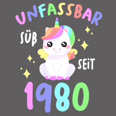 Motiv 41. Geburtstag Damen 1980 Kinder Einhorn Geschenk