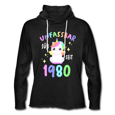 Einhörner Hoodie - 41. Geburtstag Damen 1980 Kinder Einhorn Geschenk