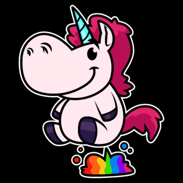 Motiv Einhorn Bunter Pups