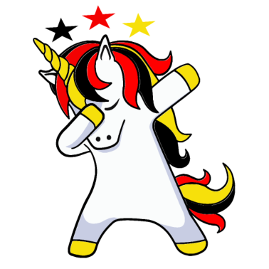 Motiv Dabbing Einhörner Deutschland Geschenkidee