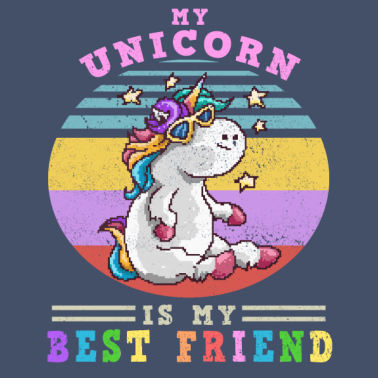 Motiv Mein Einhorn ist mein bester Freund süßes Geschenk