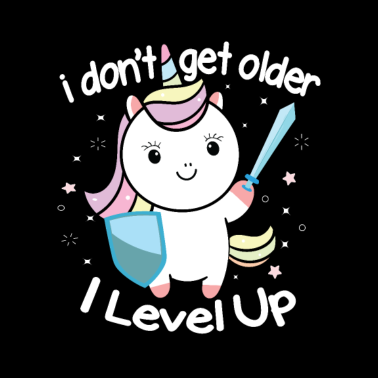 Motiv Gamer Geburtstag Einhorn ich werde nicht älter
