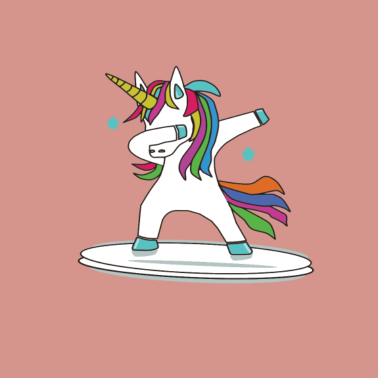 Motiv Einhorn Dabbing