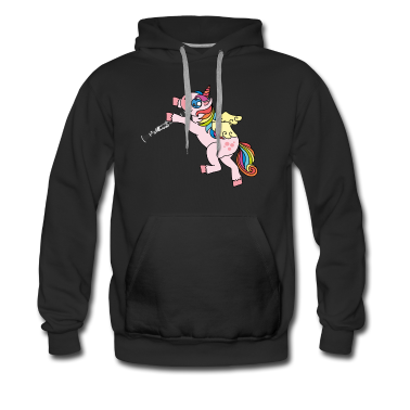 Einhörner Hoodie - Einhorn spielt Klarinette Einhorn Geschenk