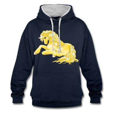 Einhörner Hoodie - Liegendes Einhorn