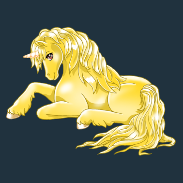 Motiv Liegendes Einhorn