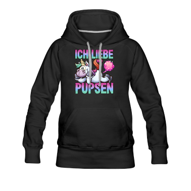Einhörner Hoodie - Pupsendes Einhorn Regenbogen Ich liebe Pupsen