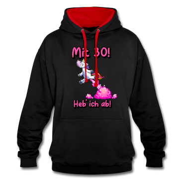 Einhörner Hoodie - Einhorn 30. Geburtstag Glitzer pupsen